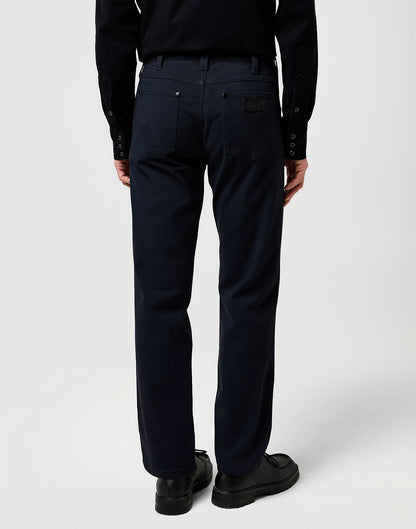 WRANGLER Jeans Uomo Regular fit High Stretch blu navy “Greensboro”