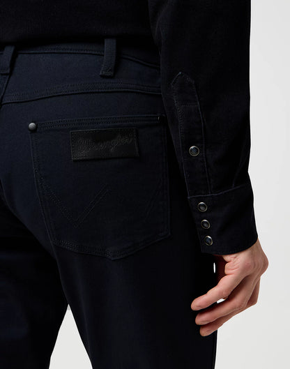 WRANGLER Jeans Uomo Regular fit High Stretch blu navy “Greensboro”