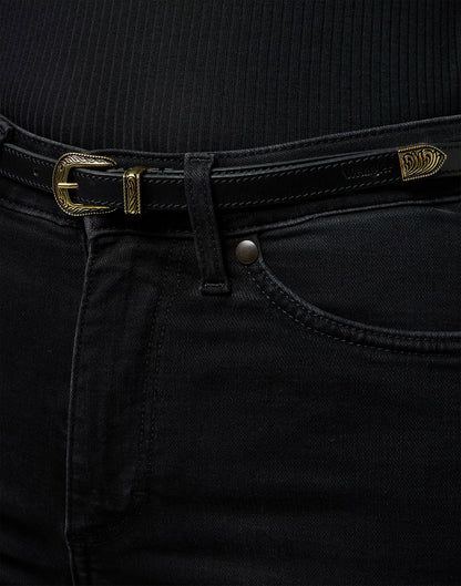 WRANGLER Cintura donna Western sottile in pelle pieno fiore