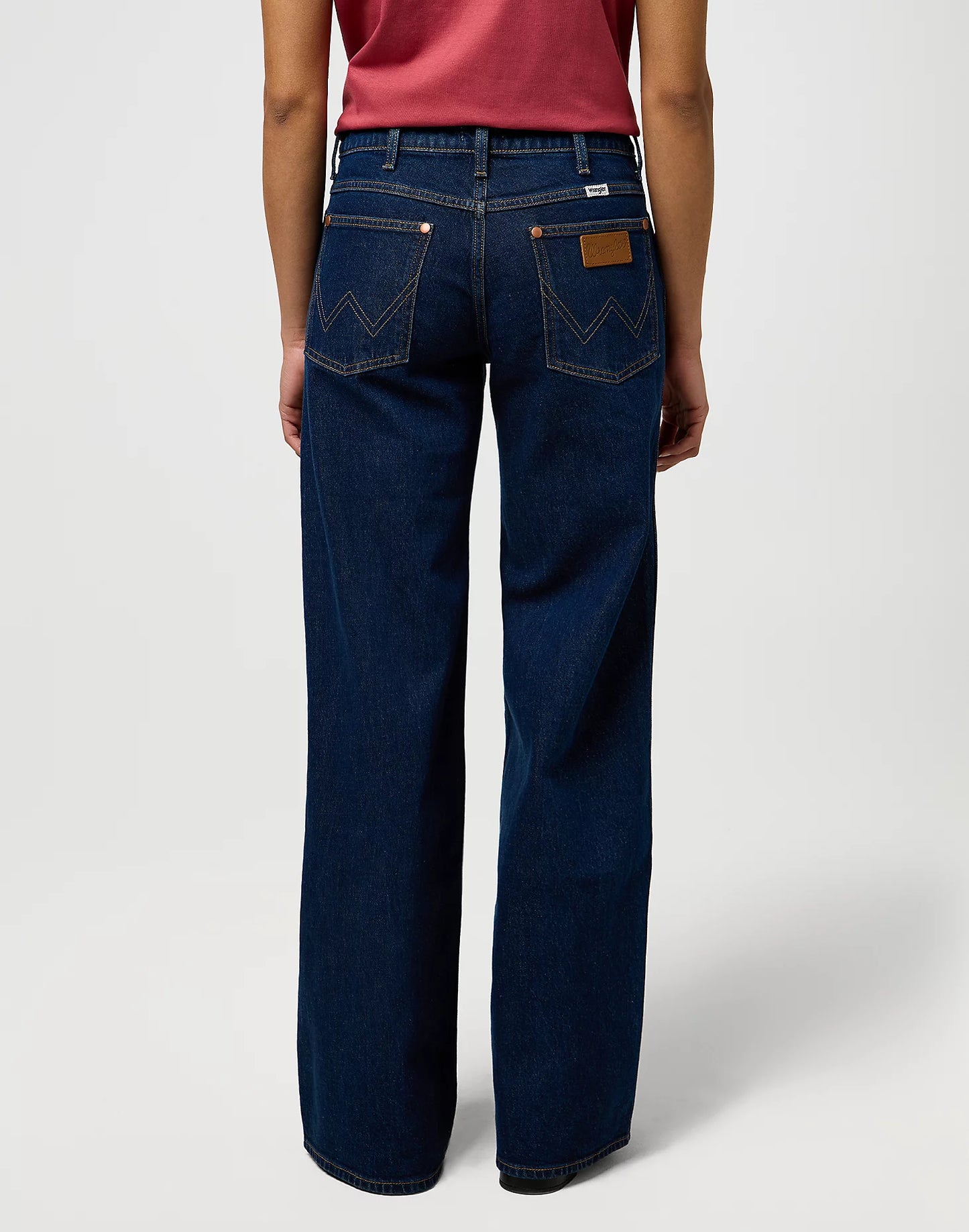 WRANGLER Jeans Donna gamba ampia denim stretch Whirlpool “World Wide”