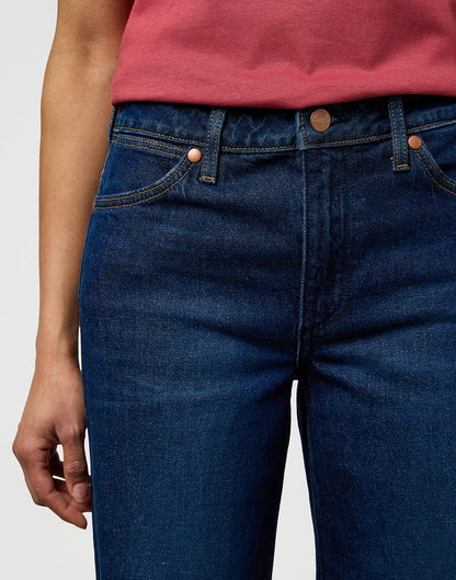 WRANGLER Jeans Donna gamba ampia denim stretch Whirlpool “World Wide”