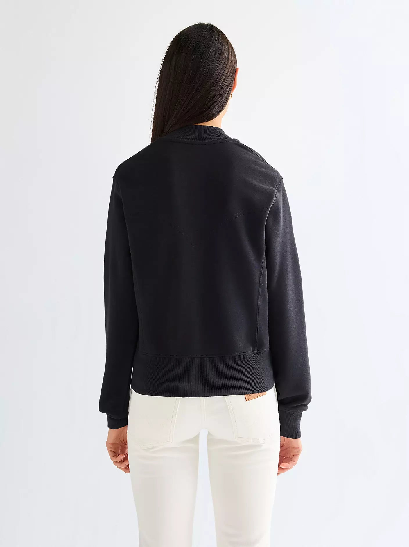 Wrangler · Felpa Aviator donna zip collo bomber nero