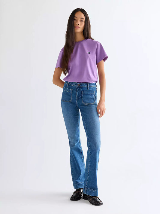 Wrangler T-shirt Donna girocollo in cotone