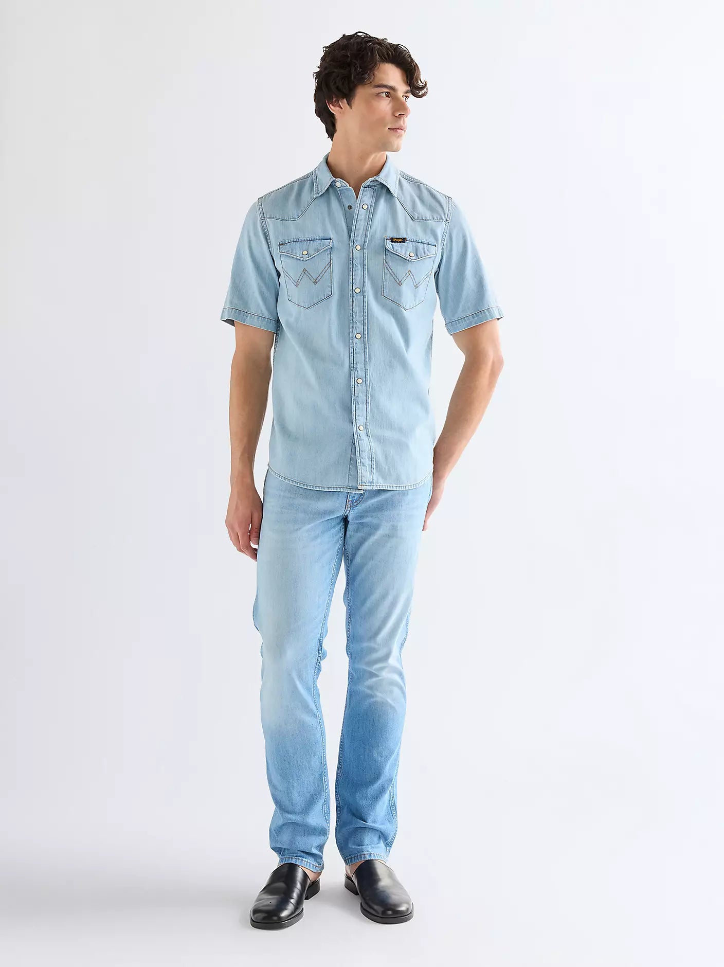 Wrangler · Jeans Greensboro uomo regular straight blu chiaro