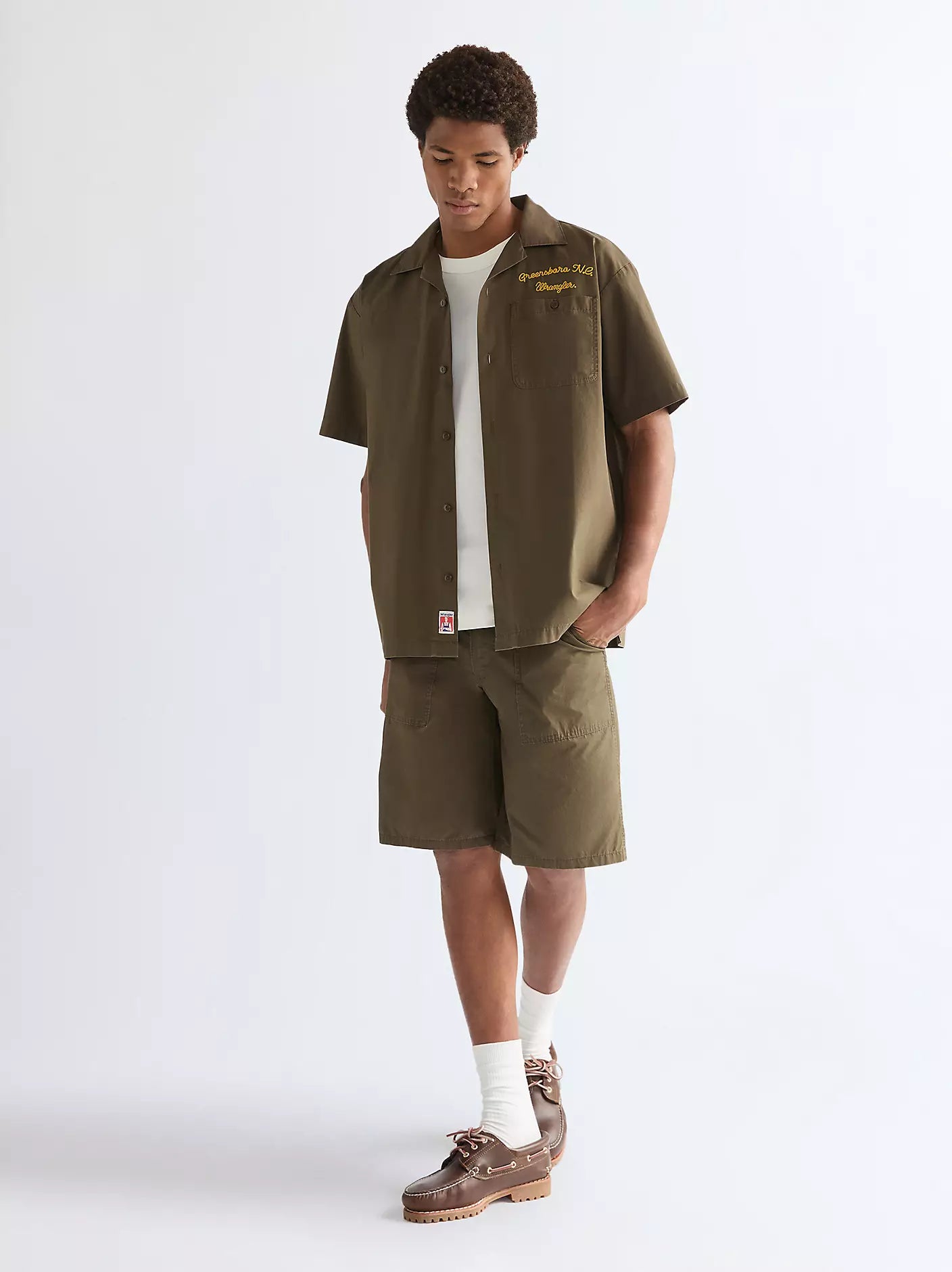 Wrangler Bermuda Uomo Utility Relaxed Fit in Cotone