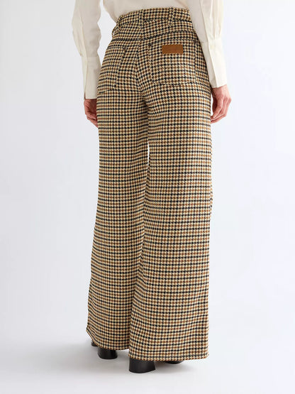 Wrangler · Jeans Canyon donna gamba ampia pied-de-poule