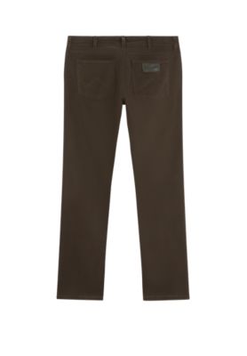 Wrangler · Pantalone Greensboro uomo regular straight marrone Chocolate Torte