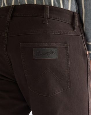 Wrangler · Pantalone Greensboro uomo regular straight marrone Chocolate Torte
