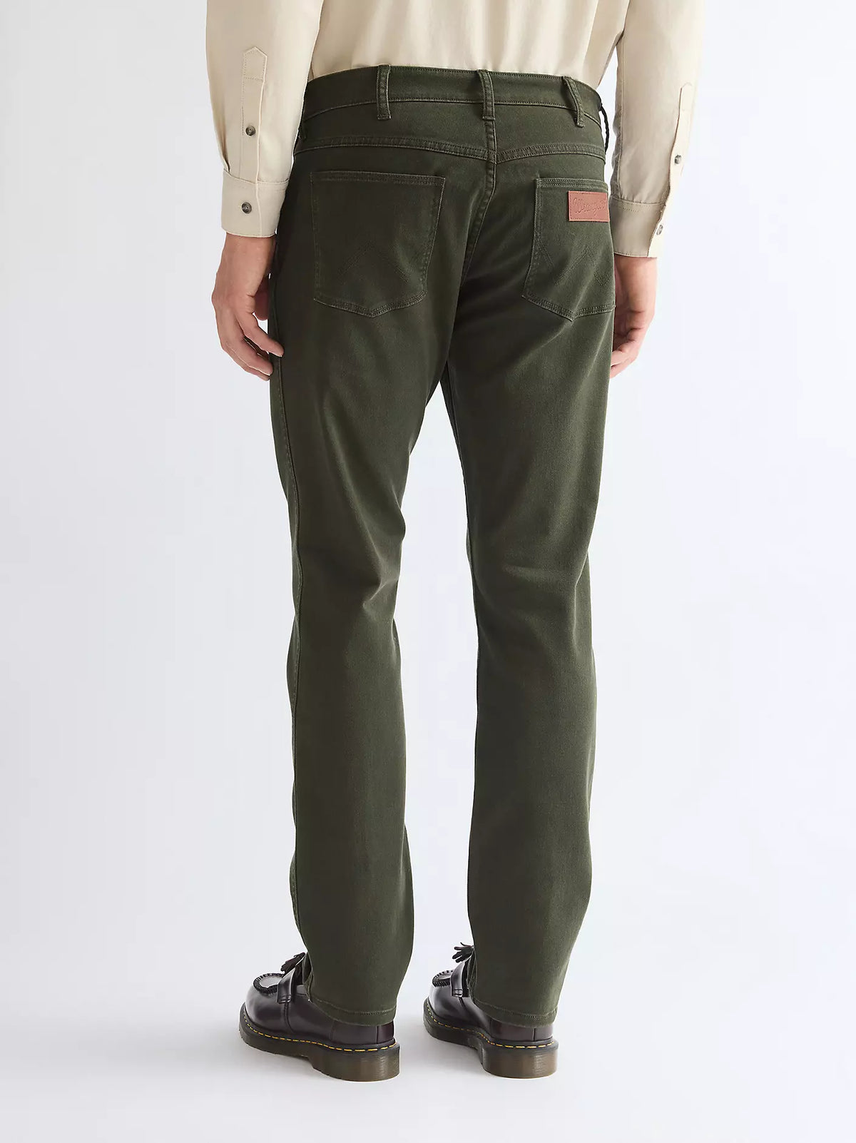 Wrangler · Pantalone Greensboro uomo regular straight verde Rosin