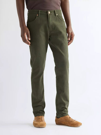 Wrangler · Pantalone Larston uomo slim tapered verde