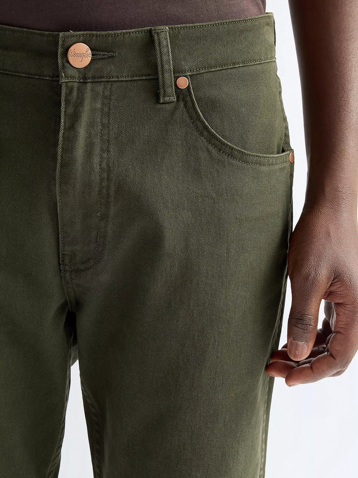 Wrangler · Pantalone Larston uomo slim tapered verde