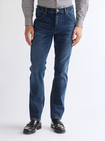 Wrangler · Jeans Greensboro uomo regular straight blu Frozen Night