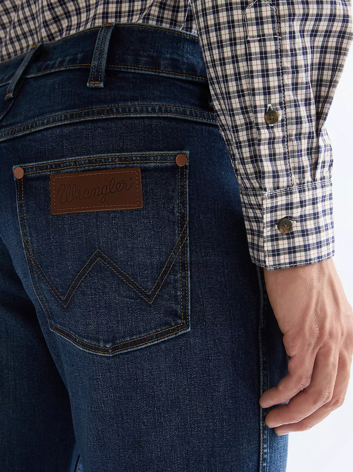 Wrangler · Jeans Greensboro uomo regular straight blu Frozen Night