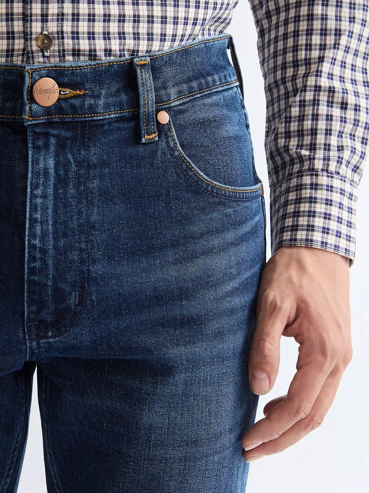 Wrangler · Jeans Greensboro uomo regular straight blu Frozen Night