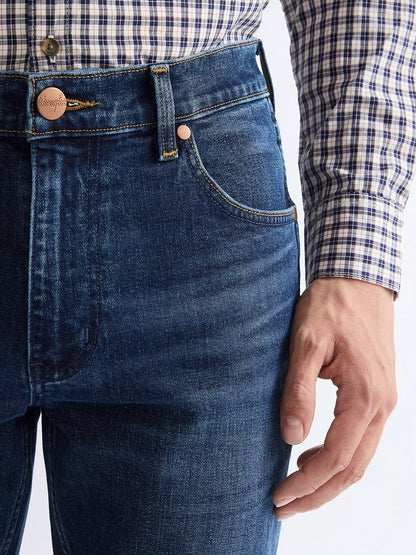 Wrangler · Jeans Greensboro uomo regular straight blu Frozen Night