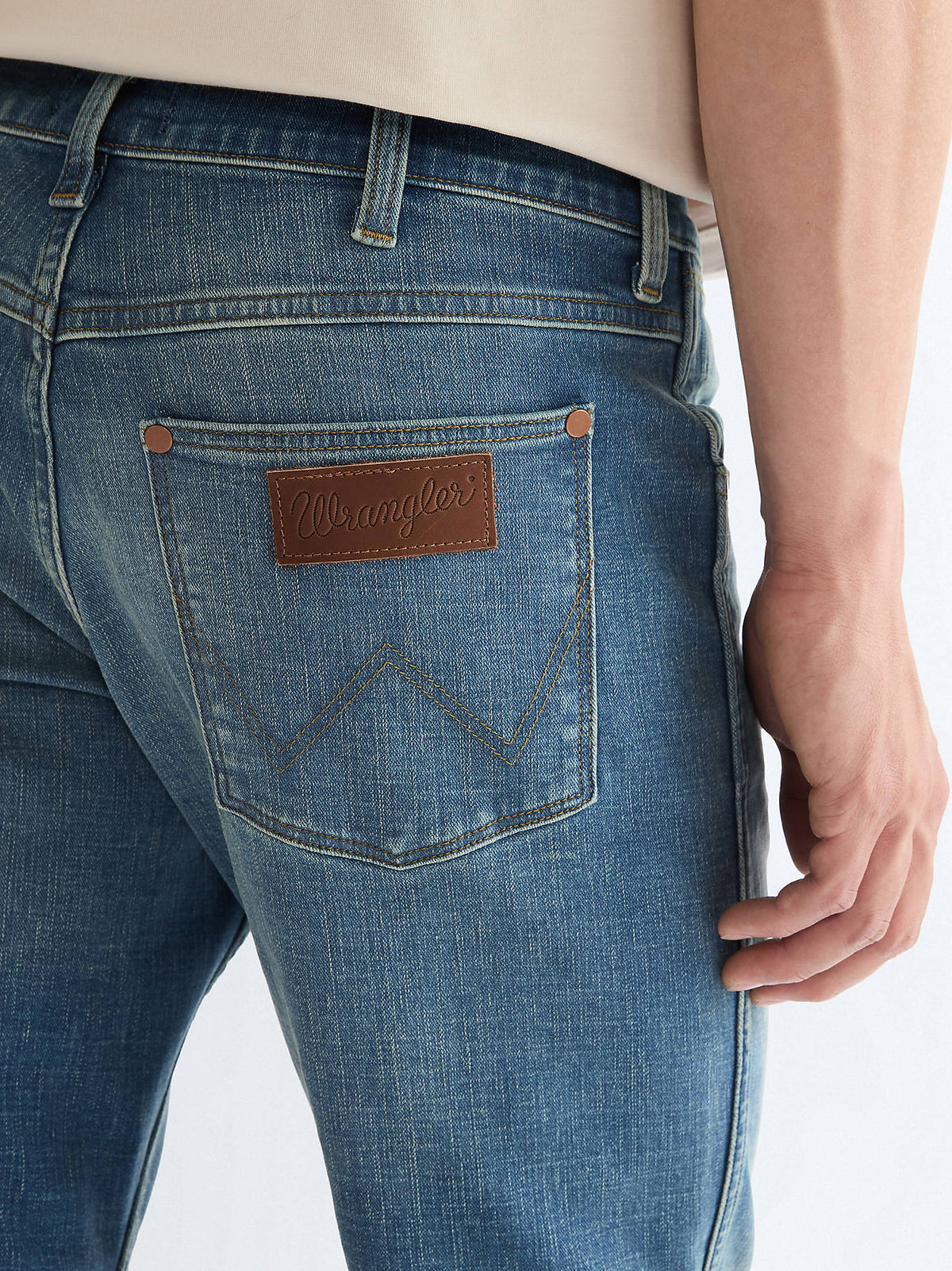 Wrangler jeans Greensboro uomo Mist