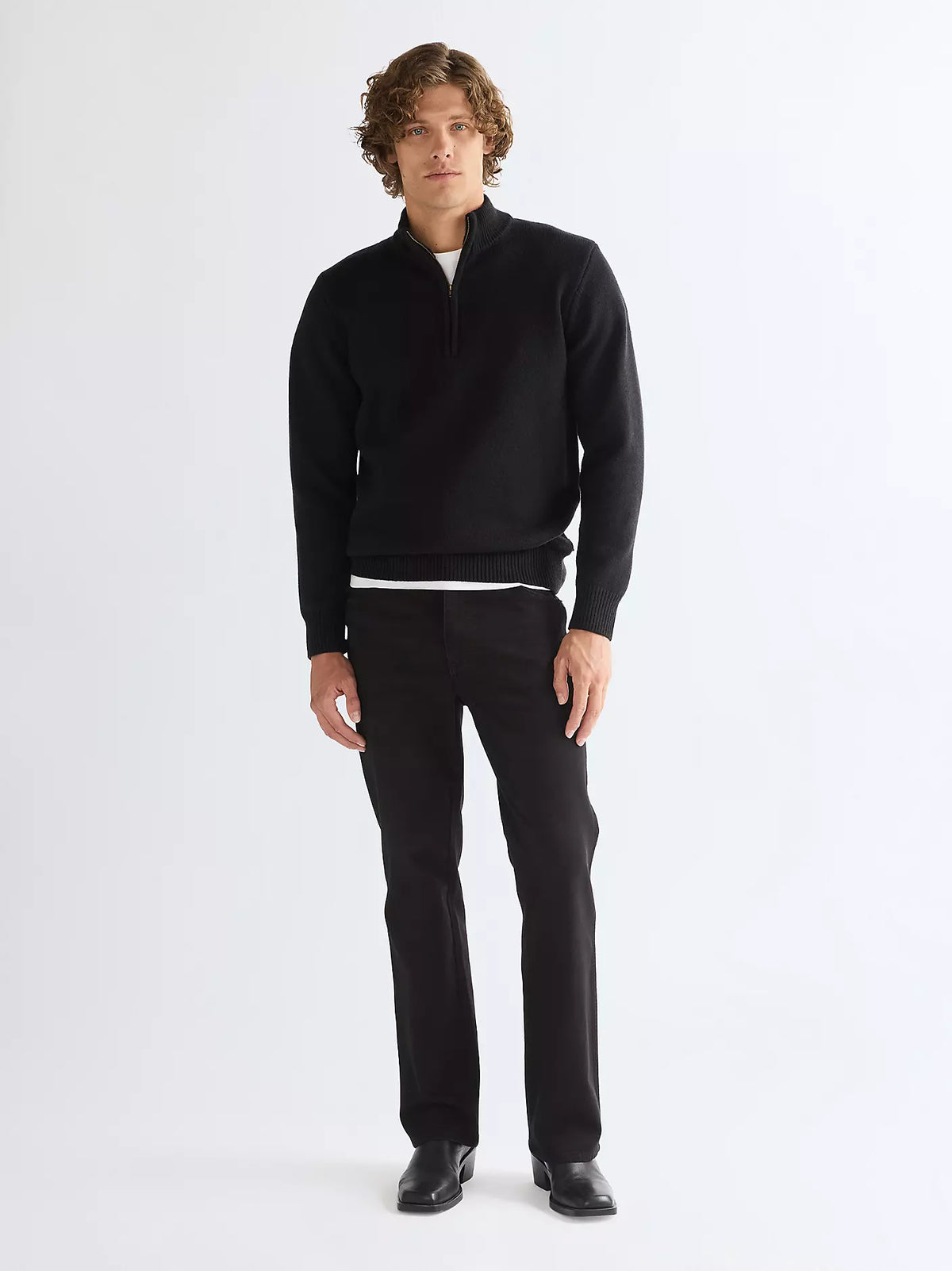 Wrangler · Maglione uomo mezza zip misto lana