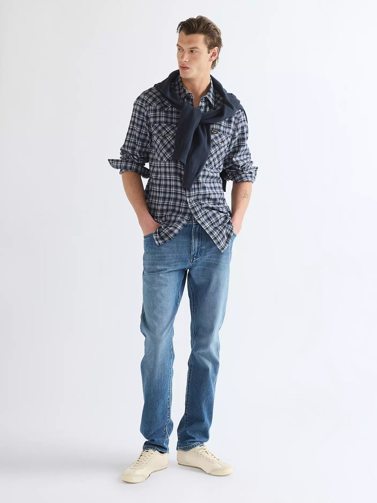 Wrangler · Jeans Redford uomo regular tapered Toughlite cotone stretch
