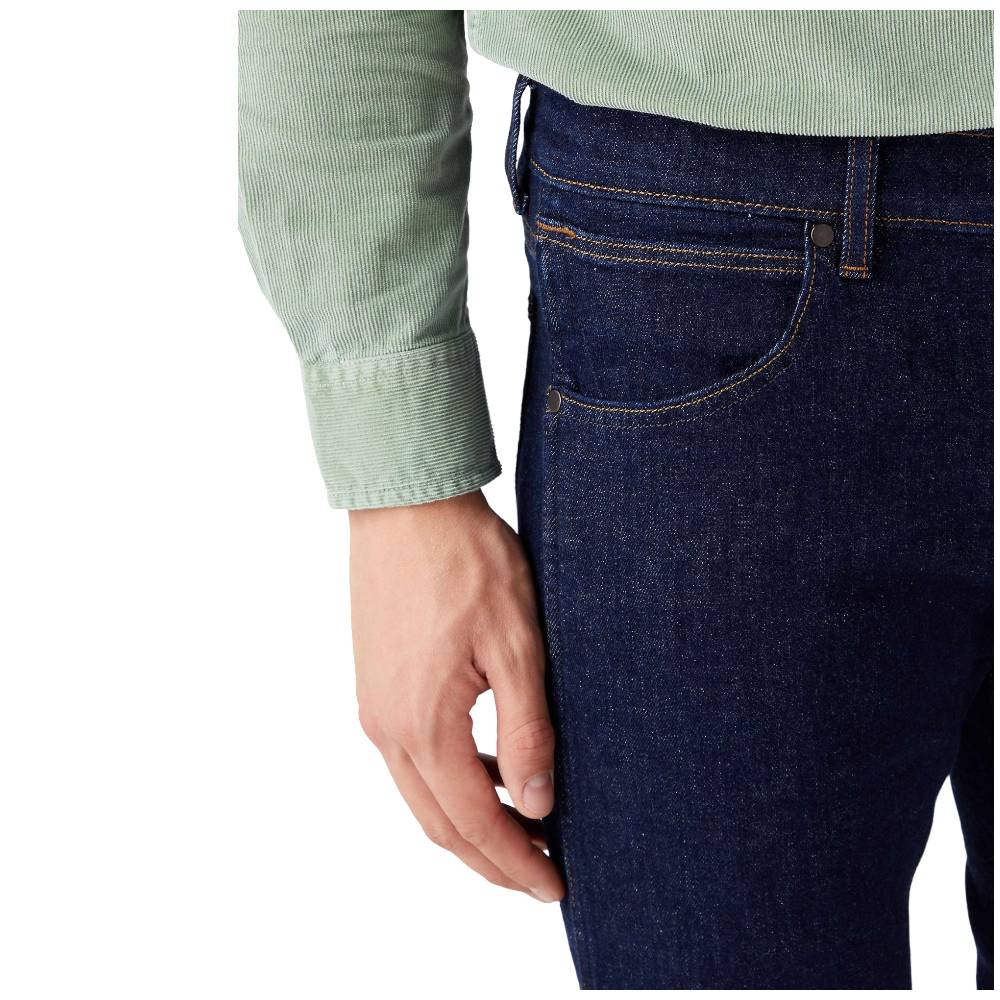 Wrangler · Jeans Larston uomo slim tapered blu scuro