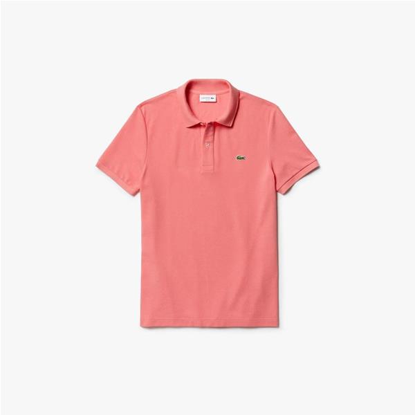 Lacoste Polo Uomo Slim Fit Piqué Manica Corta Rosa