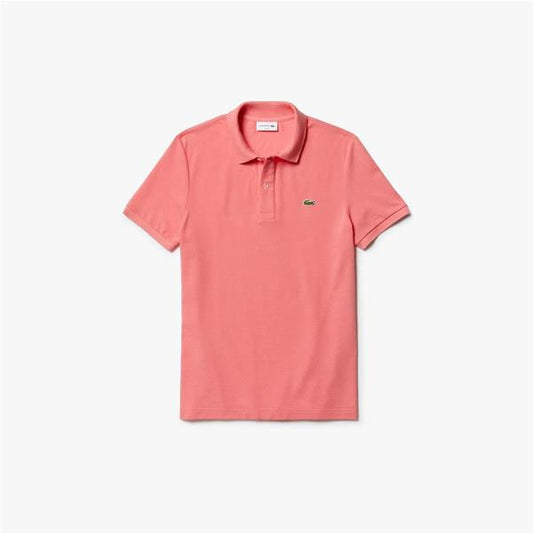 Lacoste Polo Uomo Slim Fit Piqué Manica Corta Rosa