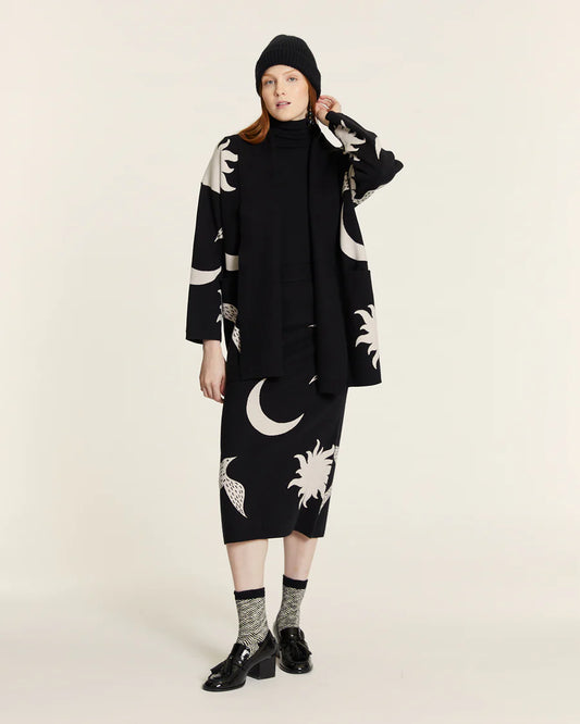 PEPA LOVES Gonna Midi in maglia "Sole Luna"