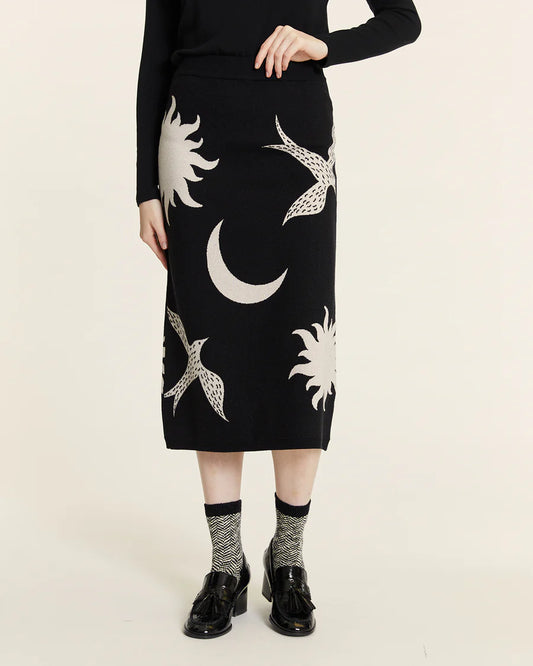 PEPA LOVES Gonna Midi in maglia "Sole Luna"