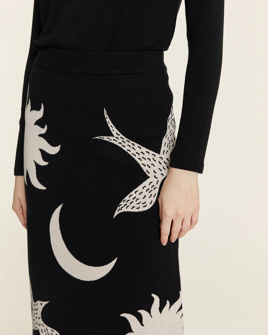 PEPA LOVES Gonna Midi in maglia "Sole Luna"