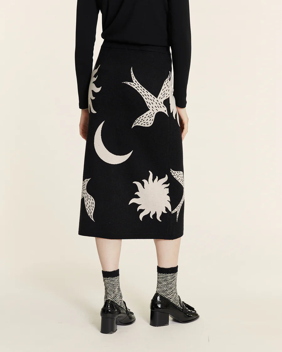 PEPA LOVES Gonna Midi in maglia "Sole Luna"