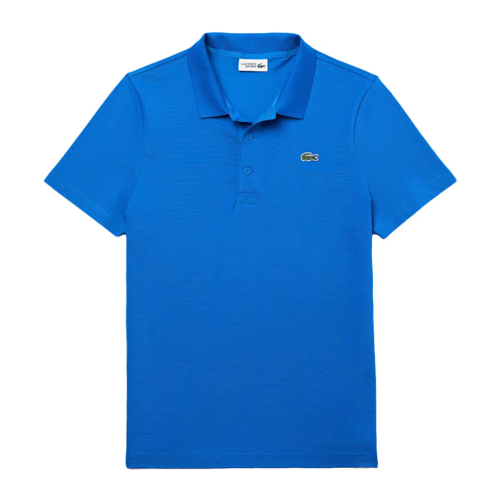 Lacoste Polo Uomo Cotone Traspirante Manica Corta Blu