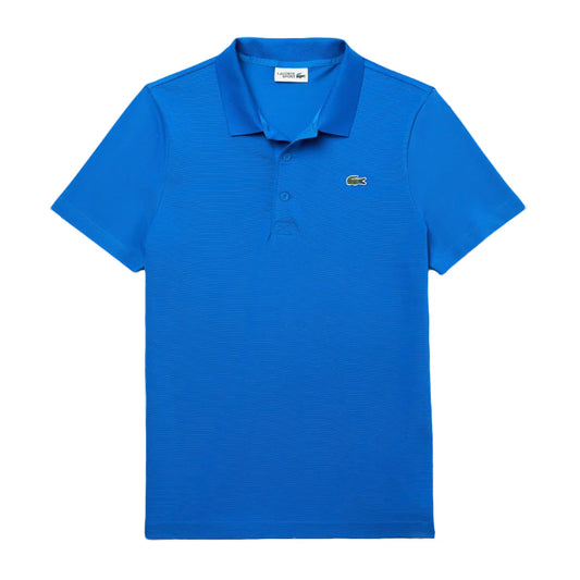 Lacoste Polo Uomo Cotone Traspirante Manica Corta Blu