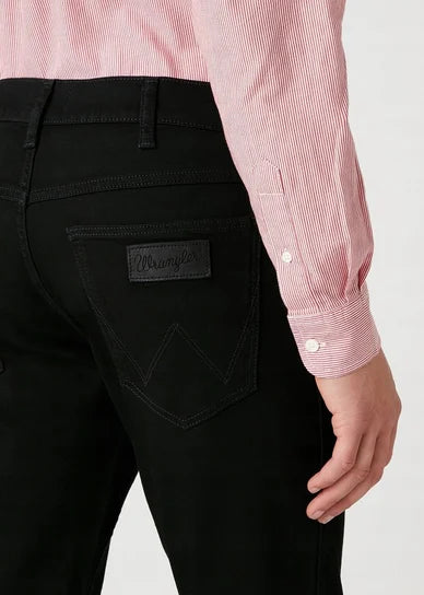 WRANGLER Jeans Regular Straight denim Back to Black “Greensboro”