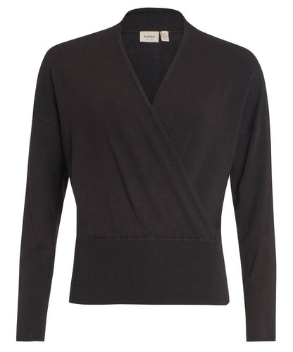 FRANSA Maglione Donna incrociato scollo a V in Viscosa