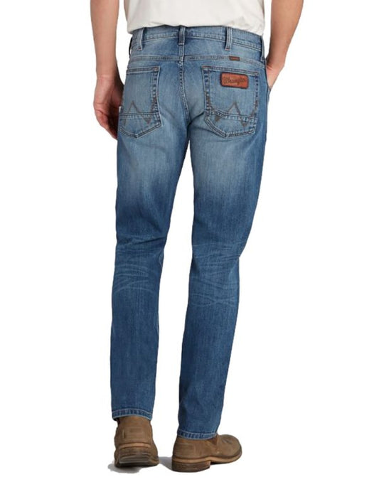 WRANGLER Jeans Uomo Regular Straight denim Blue What Blue “Greensboro”