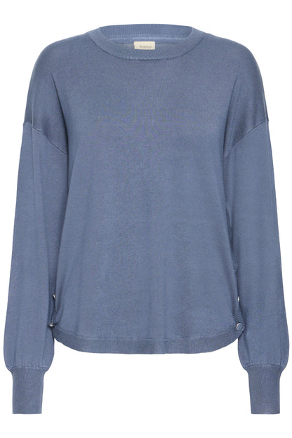 FRANSA Maglione Donna con bottoni laterali in Viscosa e Poliestere