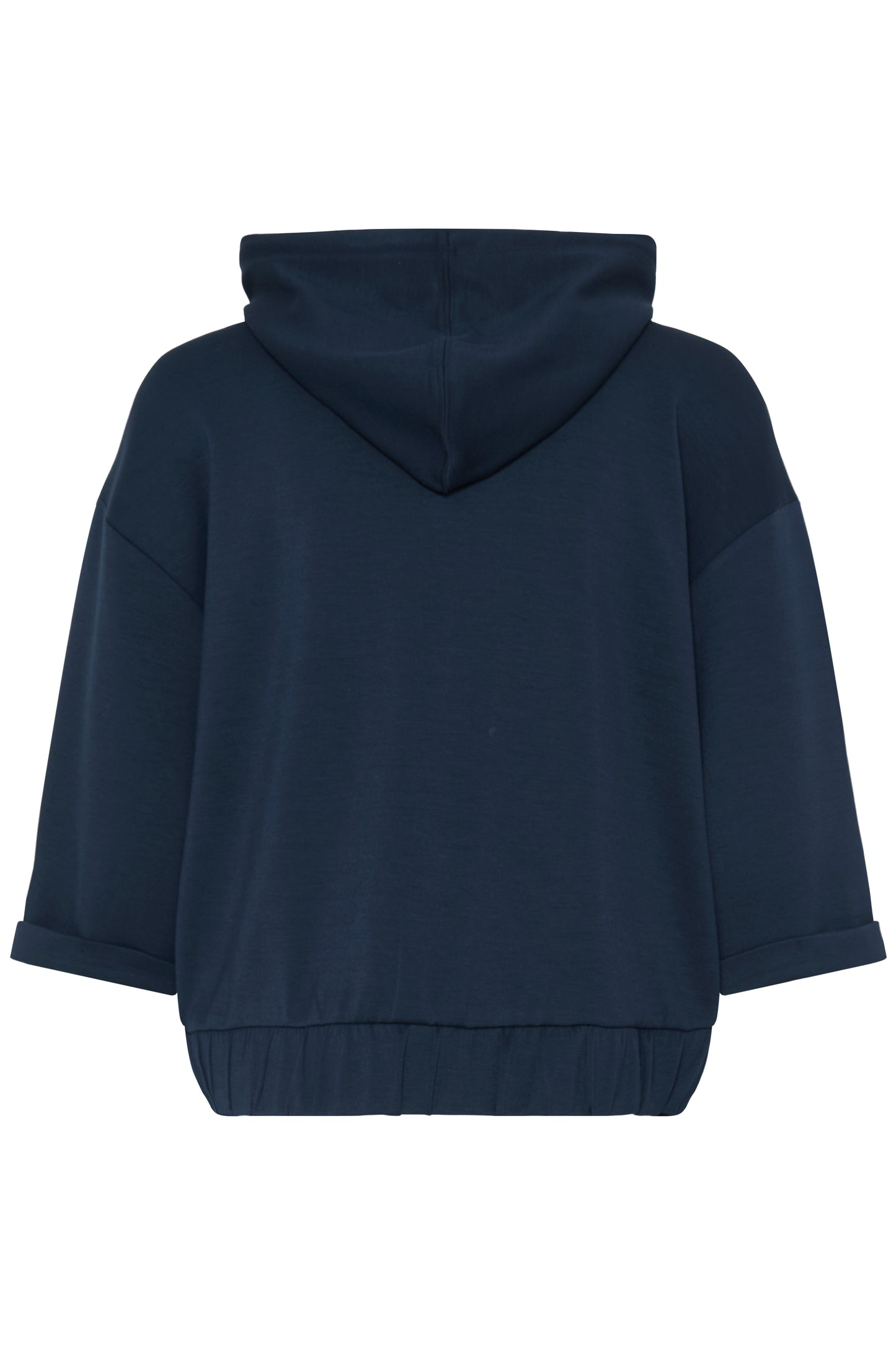 Fransa Felpa Donna con Cappuccio e Zip Manica a 3/4 in Modal Stretch