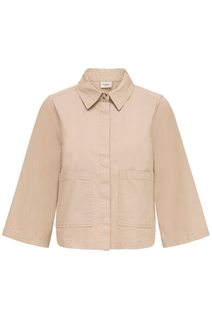 Fransa · Giacca donna boxy manica 3/4 beige