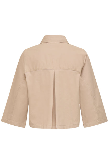 Fransa · Giacca donna boxy manica 3/4 beige
