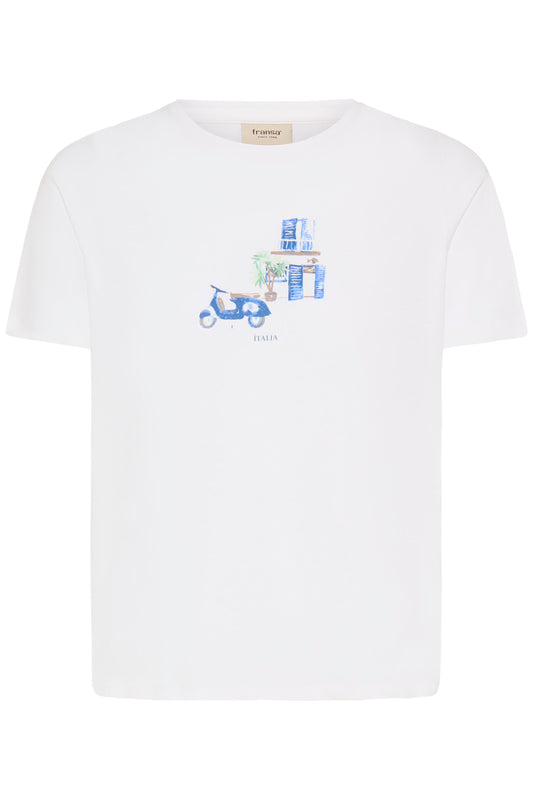 Fransa · t-shirt donna con stampa cotone