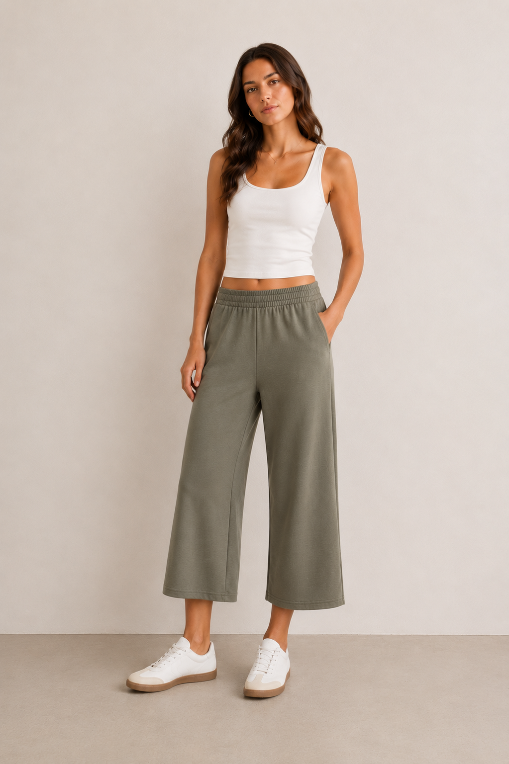Fransa · Pantaloni donna palazzo cropped
