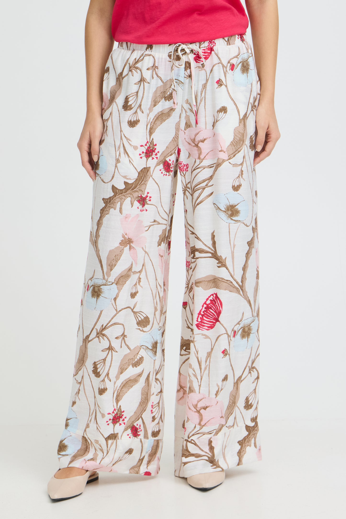 Fransa · Pantaloni donna palazzo floreale