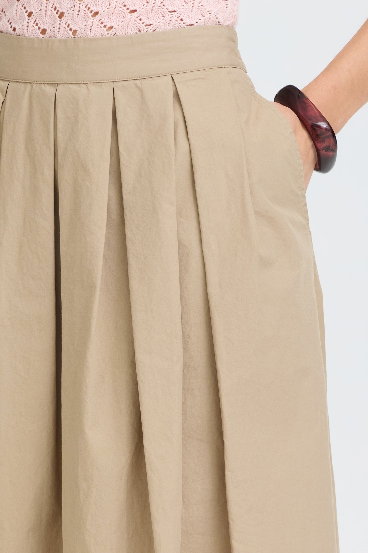 Fransa · Gonna donna midi ampia beige