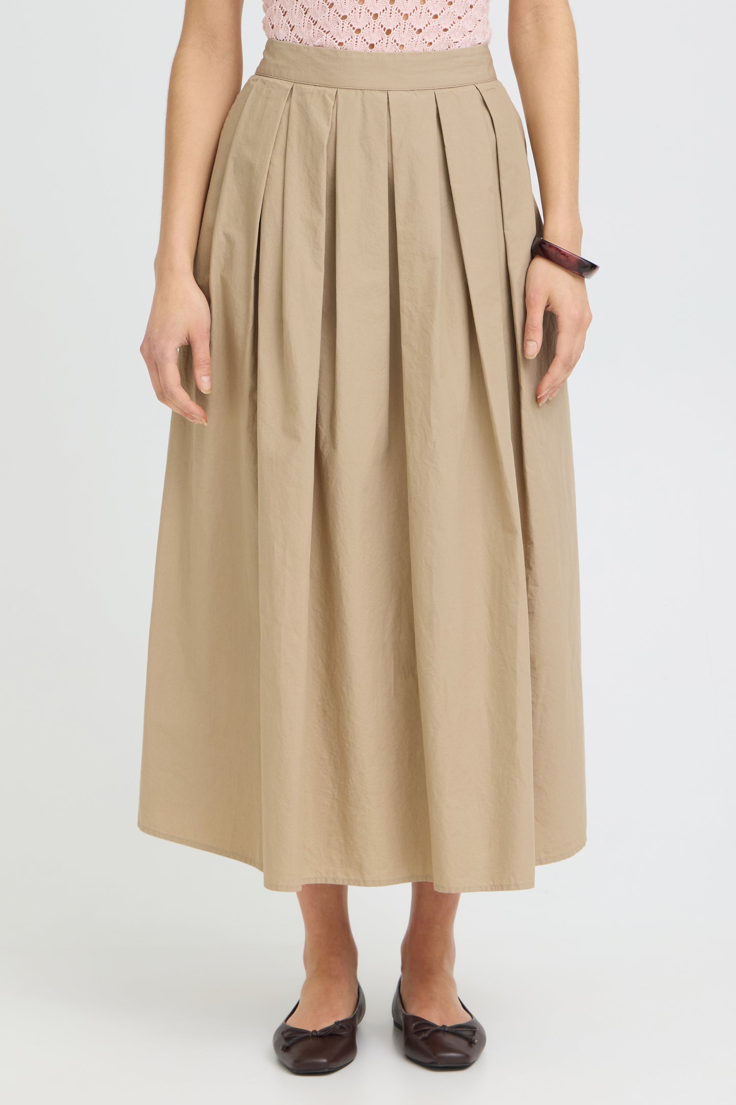 Fransa · Gonna donna midi ampia beige
