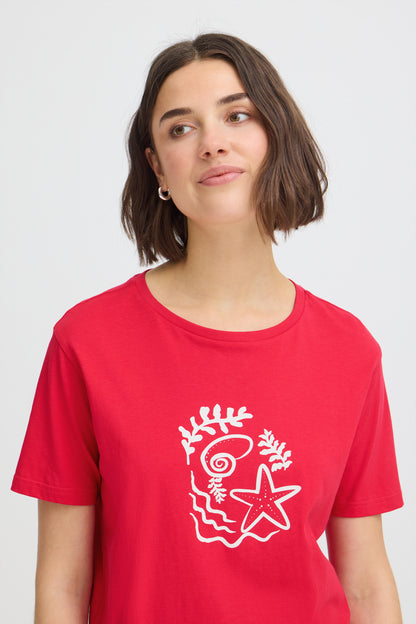 Fransa · t-shirt donna con stampa cotone
