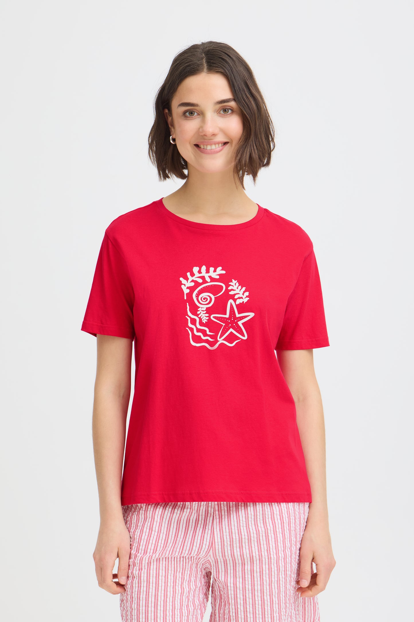 Fransa · t-shirt donna con stampa cotone