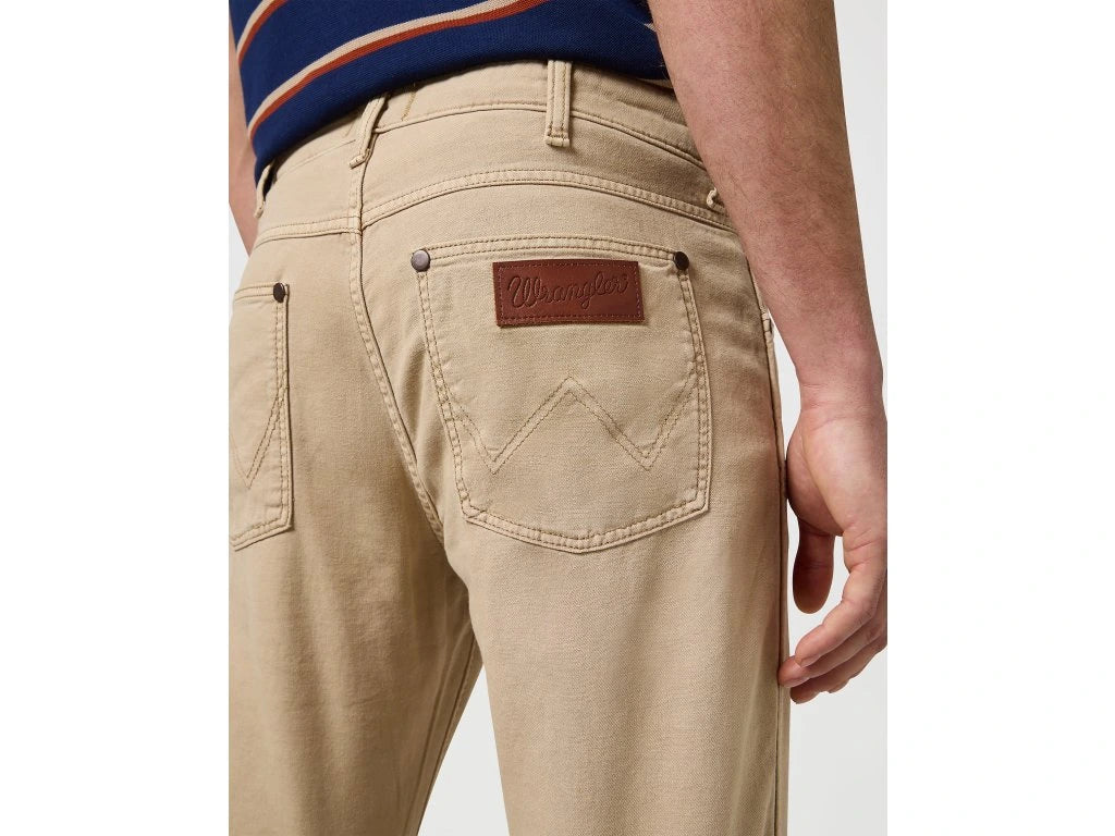 WRANGLER Pantalone Uomo Slim Fit in lino e cotone "Larston"