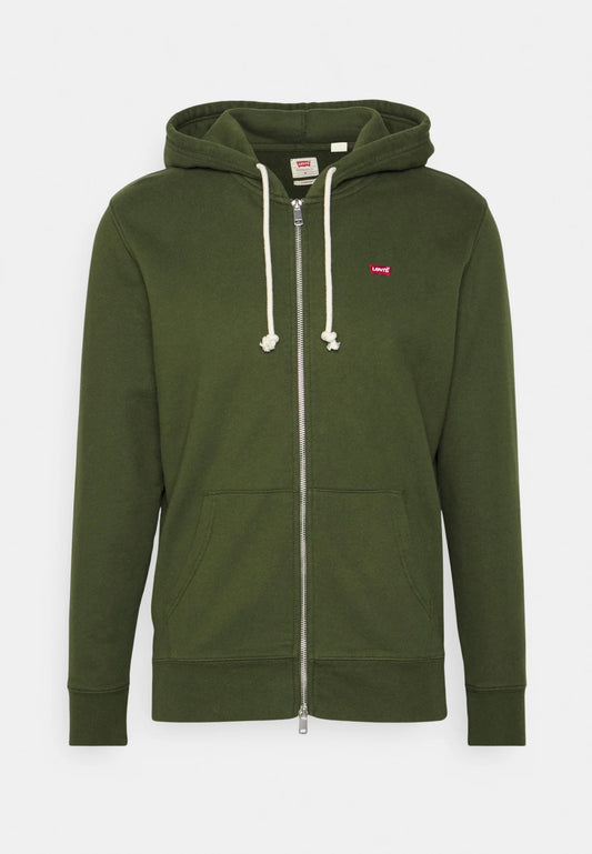 LEVI'S Felpa Uomo con cappuccio regular in cotone Verde