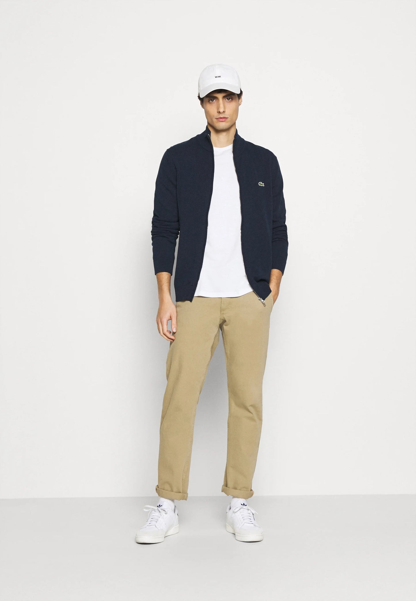 LACOSTE Maglione Uomo Collo alto con zip in Lana