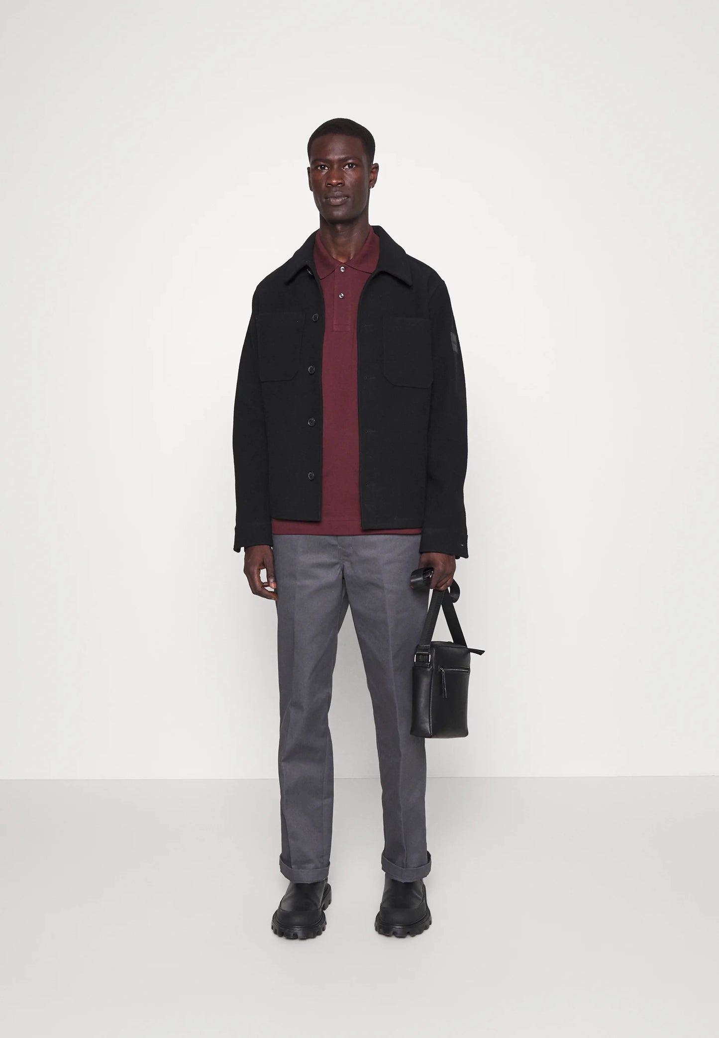 LACOSTE Polo Uomo Manica Corta Cotone Pima Bordeaux