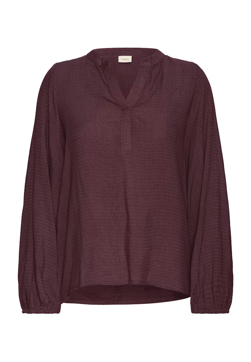 FRANSA Blusa Fhrida Donna con scollo a V in viscosa